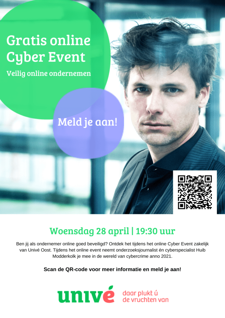 flyer online cyber event zakelijk
